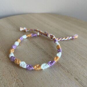 Faline Bracelet, anklet, trendy, comfortable, tie, embroidery thread, woven, gif